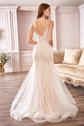 Off White Mermaid Sava Gown